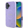 Θήκη MagSafe Guess Saffiano Peony Stamp για Apple iPhone 16, μωβ