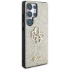 Θήκη Guess Fixed Glitter Big 4G Metal Logo σκληρή για Samsung Galaxy S25 Ultra, χρυσή