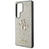 Θήκη Guess Fixed Glitter Big 4G Metal Logo σκληρή για Samsung Galaxy S25 Ultra, χρυσή