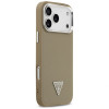 Θήκη Guess Grained Triangle Logo MagSafe για Apple iPhone 17 Pro Max, καφέ