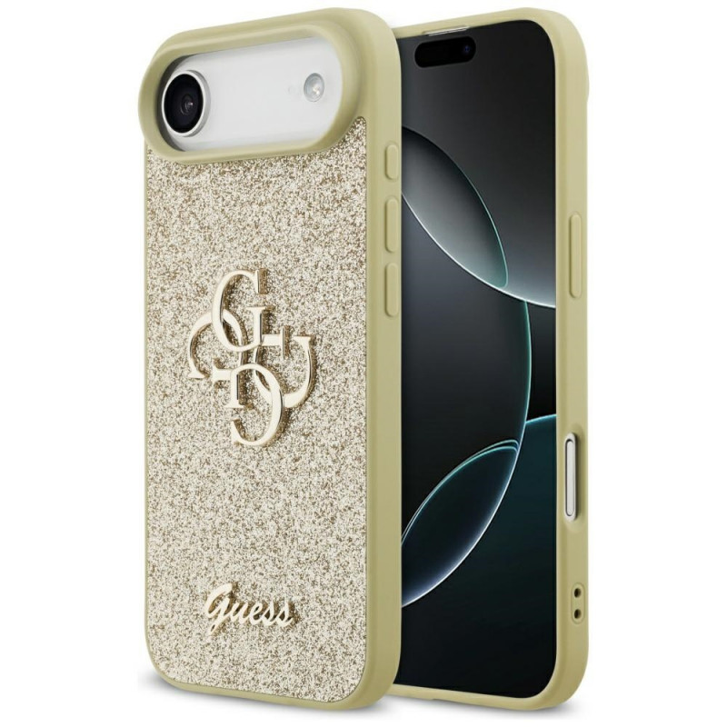 Θήκη Guess Fixed Glitter Big 4G σκληρή για Apple iPhone Air, χρυσή