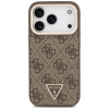 Θήκη Guess 4G PU Triangle Logo & Stand Camera MagSafe για Apple iPhone 18 Pro Max / 17 Pro Max, καφέ