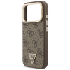 Θήκη Guess 4G PU Triangle Logo & Stand Camera MagSafe για Apple iPhone 18 Pro Max / 17 Pro Max, καφέ