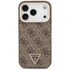 Θήκη MagSafe Guess 4G PU Triangle Logo & Stand Camera για Apple iPhone 18 Pro / 17 Pro, καφέ
