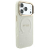 Θήκη Guess Saffiano Peony & Ring MagSafe για Apple iPhone 18 Pro / 17 Pro, μπεζ