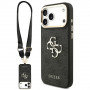 Θήκη Guess 4G Big 4G Classic Logo Big Strap Metal Buttons με λουρί για Apple iPhone 18 Pro Max / 17 Pro Max, μαύρη