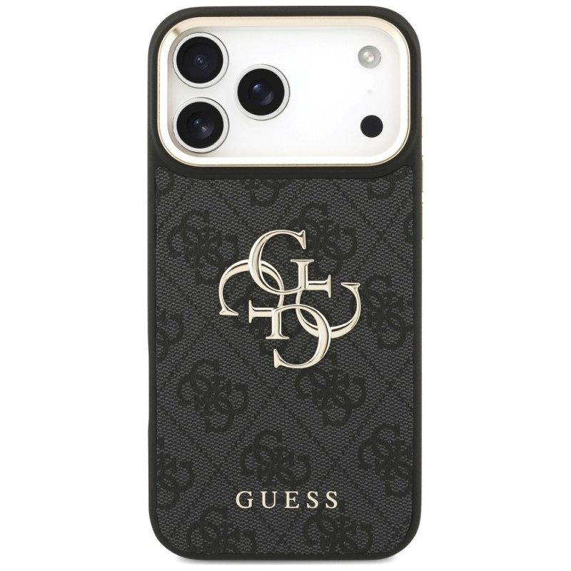 Θήκη Guess 4G Big 4G Classic Logo Big Strap Metal Buttons με λουρί για Apple iPhone 18 Pro Max / 17 Pro Max, μαύρη