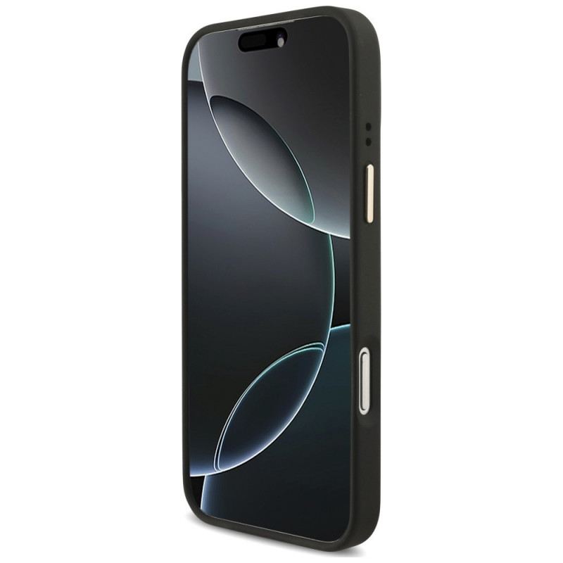 Θήκη Guess 4G Big 4G Classic Logo Big Strap Metal Buttons με λουρί για Apple iPhone 18 Pro Max / 17 Pro Max, μαύρη