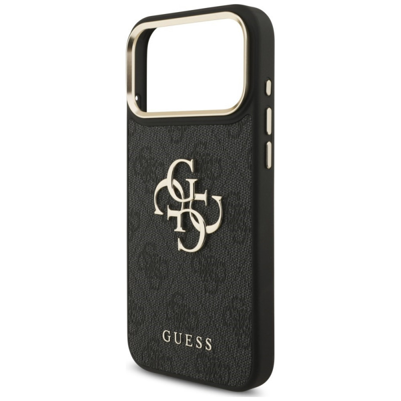 Θήκη Guess 4G Big 4G Classic Logo Big Strap Metal Buttons με λουρί για Apple iPhone 18 Pro Max / 17 Pro Max, μαύρη