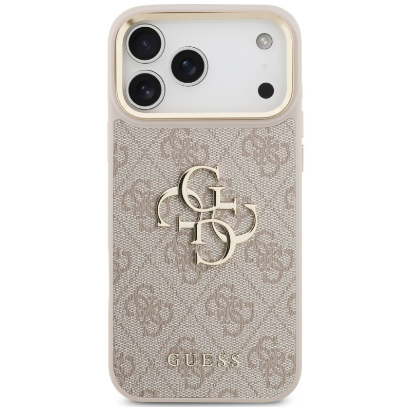 Θήκη Guess 4G Big 4G Classic Logo Big Strap Metal Buttons με λουρί για Apple iPhone 18 Pro Max / 17 Pro Max, ροζ