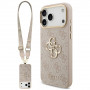 Θήκη Guess 4G Big 4G Classic Logo Big Strap Metal Buttons με λουρί για Apple iPhone 18 Pro / 17 Pro, ροζ