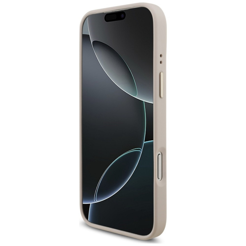 Θήκη Guess 4G Big 4G Classic Logo Big Strap Metal Buttons με λουρί για Apple iPhone 18 Pro / 17 Pro, ροζ