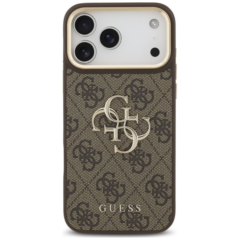 Θήκη Guess 4G Big 4G Classic Logo Big Strap Metal Buttons με λουρί για Apple iPhone 18 Pro Max / 17 Pro Max, καφέ