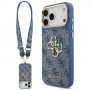 Θήκη Guess 4G Big 4G Classic Logo Big Strap Metal Buttons με λουρί για Apple iPhone 18 Pro Max / 17 Pro Max, μπλε
