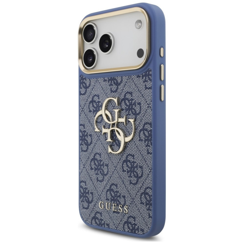 Θήκη Guess 4G Big 4G Classic Logo Big Strap Metal Buttons με λουρί για Apple iPhone 18 Pro Max / 17 Pro Max, μπλε
