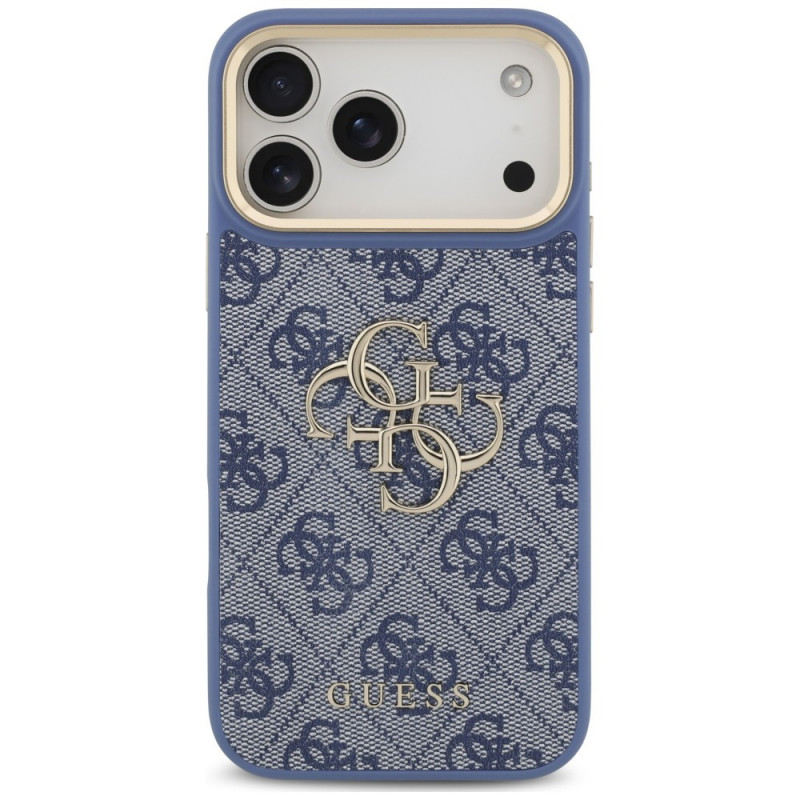 Θήκη Guess 4G Big 4G Classic Logo Big Strap Metal Buttons με λουρί για Apple iPhone 18 Pro Max / 17 Pro Max, μπλε