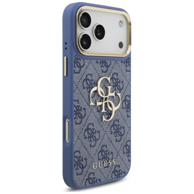 Θήκη Guess 4G Big 4G Classic Logo Big Strap Metal Buttons με λουρί για Apple iPhone 18 Pro Max / 17 Pro Max, μπλε
