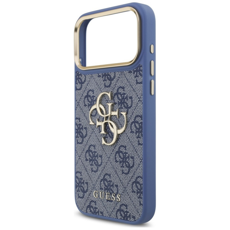 Θήκη Guess 4G Big 4G Classic Logo Big Strap Metal Buttons με λουρί για Apple iPhone 18 Pro Max / 17 Pro Max, μπλε