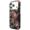 Θήκη MagSafe Guess Blossom Roses Print για Apple iPhone 18 Pro / 17 Pro, μαύρη