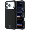 Θήκη Mercedes-Benz Grill Pattern και πορτοφόλι καρτών από δέρμα MagSafe για Apple iPhone 18 Pro Max / 17 Pro Max, μαύρη