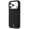 Θήκη Mercedes-Benz Grill Pattern και πορτοφόλι καρτών από δέρμα MagSafe για Apple iPhone 18 Pro Max / 17 Pro Max, μαύρη