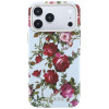 Θήκη MagSafe Guess GUE6026 Blossom Roses Print για Apple iPhone 18 Pro / 17 Pro, μπλε