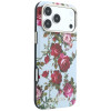 Θήκη MagSafe Guess GUE6026 Blossom Roses Print για Apple iPhone 18 Pro / 17 Pro, μπλε
