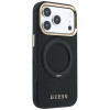 Θήκη Guess Ring Stand 360 Grained Classic Logo MagSafe για Apple iPhone 18 Pro / 17 Pro, μαύρη