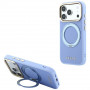 Θήκη Guess Ring Stand 360 Grained Classic Logo MagSafe για Apple iPhone 18 Pro Max / 17 Pro Max, γαλάζια