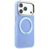 Θήκη Guess Ring Stand 360 Grained Classic Logo MagSafe για Apple iPhone 18 Pro / 17 Pro, γαλάζιο