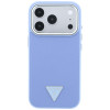 Guess Grained Triangle Logo MagSafe σκληρή θήκη για Apple iPhone 18 Pro / 17 Pro, μπλε
