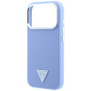 Guess Grained Triangle Logo MagSafe σκληρή θήκη για Apple iPhone 18 Pro / 17 Pro, μπλε