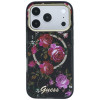 Guess GUE6042 IML Glitter Blossom Roses MagSafe θήκη σκληρή για Apple iPhone 18 Pro Max / 17 Pro Max, μαύρη