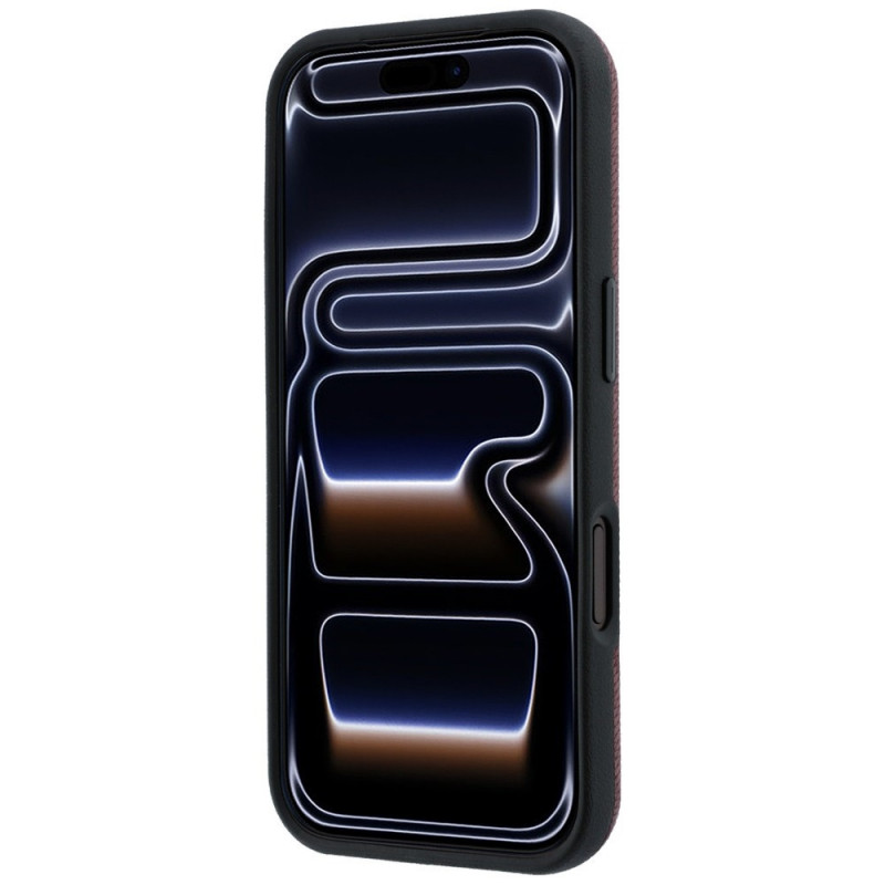 Θήκη Mercedes-Benz Grill Pattern και Πορτοφόλι Καρτών Δερμάτινη MagSafe για Apple iPhone 18 Pro Max / 17 Pro Max, μαύρη