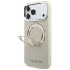 Θήκη Karl Lagerfeld Ring Stand 360 Saffiano Classic Logo MagSafe για Apple iPhone 18 Pro / 17 Pro, μπεζ