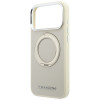 Θήκη Karl Lagerfeld Ring Stand 360 Saffiano Classic Logo MagSafe για Apple iPhone 18 Pro / 17 Pro, μπεζ