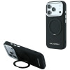 Θήκη Karl Lagerfeld Ring Stand 360 Saffiano Classic Logo MagSafe για Apple iPhone 18 Pro / 17 Pro, μαύρη (KF003179)