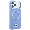 Θήκη Karl Lagerfeld with Ring Stand 360 Choupette Head Pin MagSafe για Apple iPhone 18 Pro Max / 17 Pro Max, γαλάζιο (KF003220)
