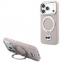 Θήκη Karl Lagerfeld με Ring Stand 360 Choupette Head Pin MagSafe για Apple iPhone 18 Pro Max / 17 Pro Max, ροζ