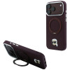Θήκη Karl Lagerfeld με Ring Stand 360 Karl Head Pin MagSafe για Apple iPhone 18 Pro Max / 17 Pro Max, Burgundy