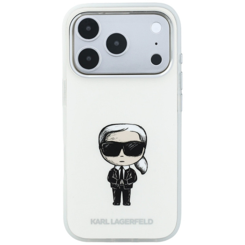 Θήκη Karl Lagerfeld IML Ikonik Sketch Print MagSafe για Apple iPhone 18 Pro Max / 17 Pro Max, Μπεζ (KLD22794)