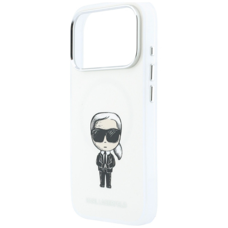 Θήκη Karl Lagerfeld IML Ikonik Sketch Print MagSafe για Apple iPhone 18 Pro Max / 17 Pro Max, Μπεζ (KLD22794)