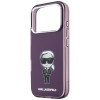 Θήκη Karl Lagerfeld IML Ikonik Sketch Print MagSafe για Apple iPhone 18 Pro / 17 Pro, Burgundy