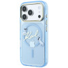 Θήκη MagSafe Karl Lagerfeld Script Logo για Apple iPhone 18 Pro / 17 Pro, γαλάζιο