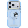 Θήκη Karl Lagerfeld Peekaboo Logo MagSafe για Apple iPhone 18 Pro Max / 17 Pro Max, μπλε