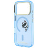 Θήκη Karl Lagerfeld Peekaboo Logo MagSafe για Apple iPhone 18 Pro Max / 17 Pro Max, μπλε