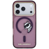 Θήκη Karl Lagerfeld Peekaboo Logo MagSafe για Apple iPhone 18 Pro / 17 Pro, Burgundy