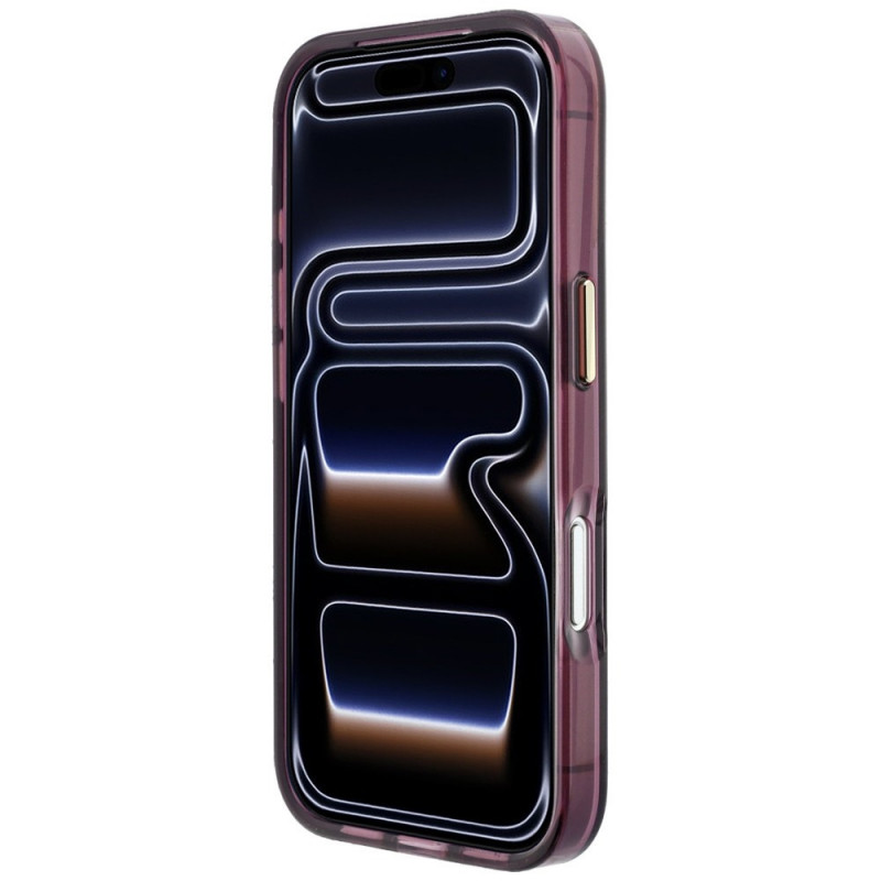 Θήκη Karl Lagerfeld Peekaboo Logo MagSafe για Apple iPhone 18 Pro / 17 Pro, Burgundy
