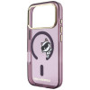 Θήκη Karl Lagerfeld Peekaboo Logo MagSafe για Apple iPhone 18 Pro / 17 Pro, Burgundy