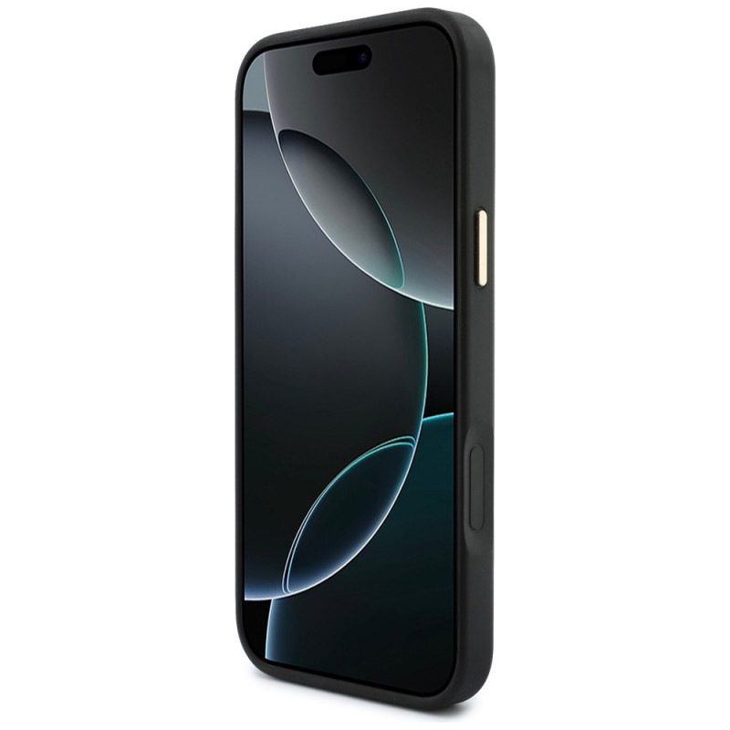 Θήκη Guess 4G με πορτοφόλι, MagSafe, για Apple iPhone 18 Pro / 17 Pro, μαύρη